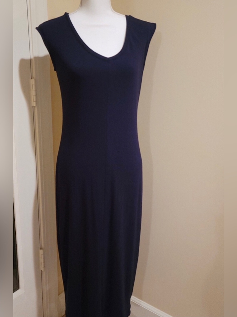 Philosophy Navy V-Neck Midi Dress